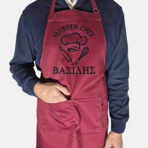 Alternative view of Προσωποποιημένη ποδιά με κέντημα -καμπαρντίνα με κρικάκι αυξομειωσης